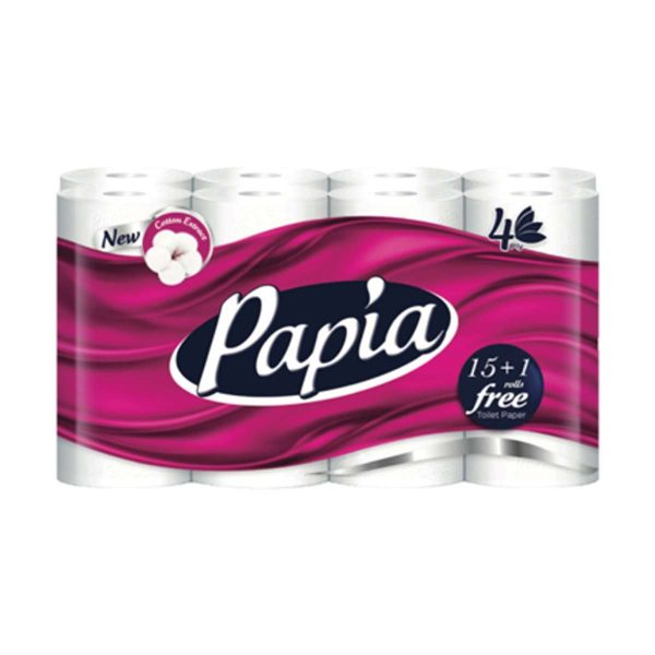 دستمال توالت پاپیا - 16رول