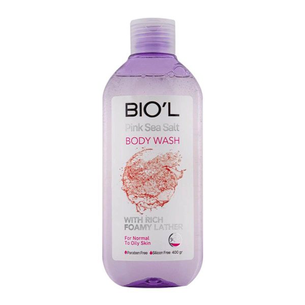 شامپو بدن شفاف نمک دریا بیول مناسب برای پوست های نرمال تا چرب - 400 میلی لیتر