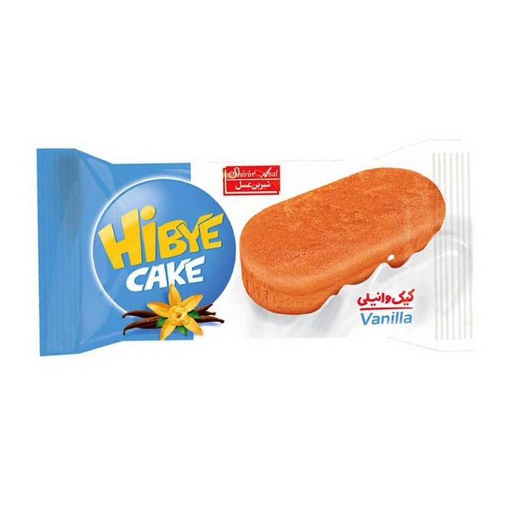 کیک وانیلی بیضی شیرین عسل - 50 گرم