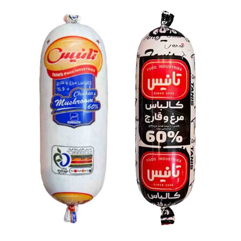 کالباس خانواده مرغ و قارچ 60 درصد تانیس - 400 گرم