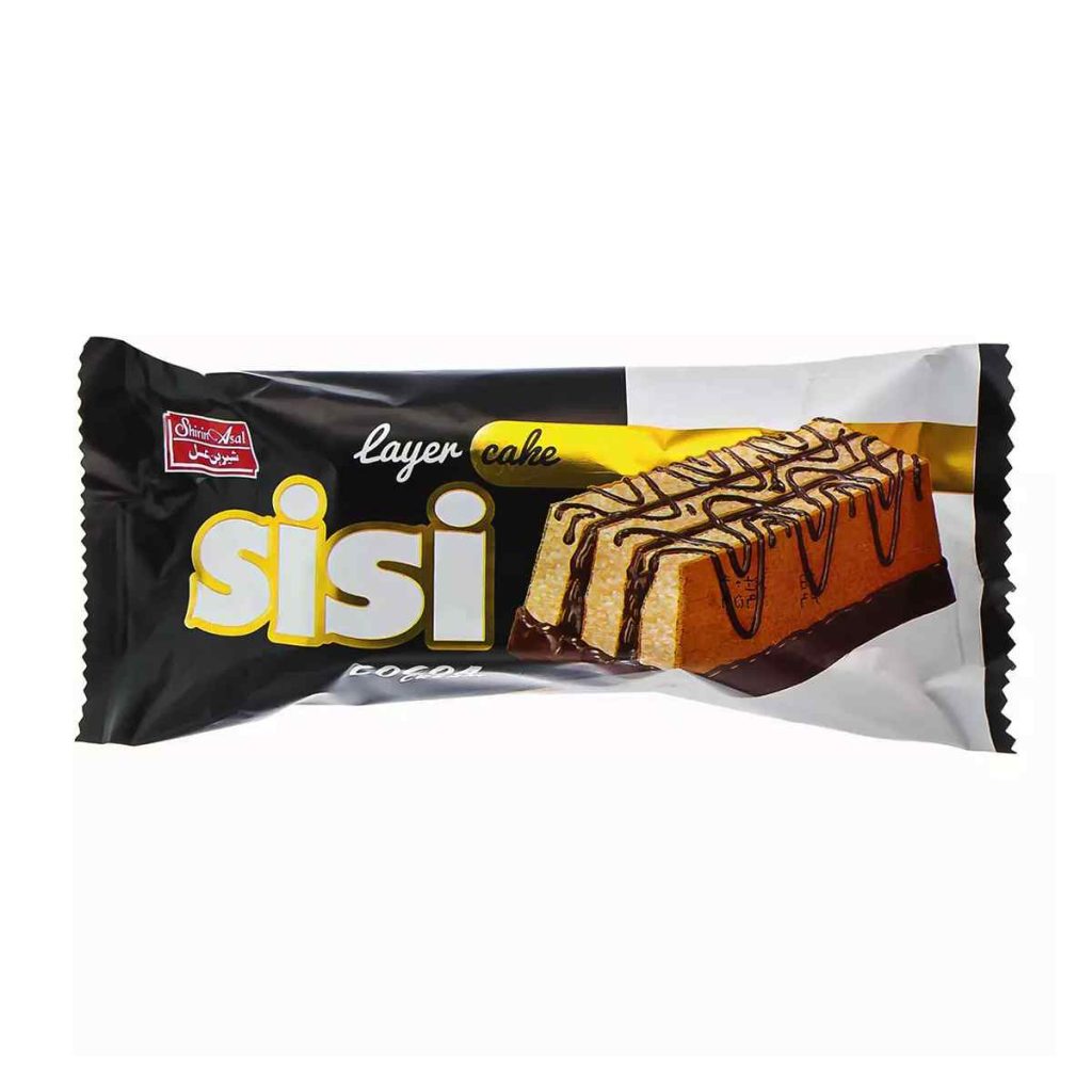 کیک سه لایه روکش دار سی سی شیرین عسل - 40 گرم