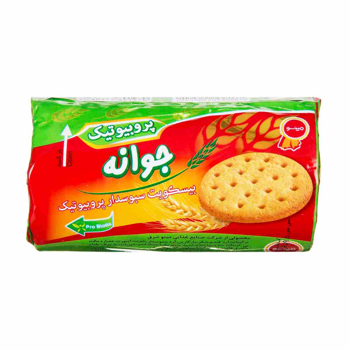 بیسکویت سبوسدار پروبیوتیک مینو - 200 گرم