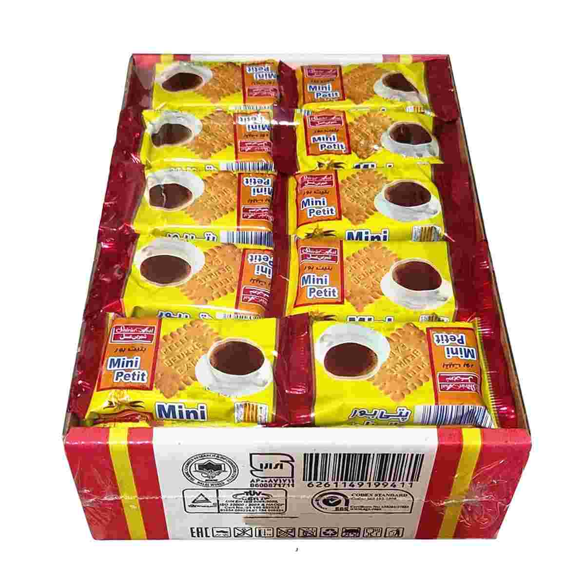 بیسکویت پتی بور 13 گرمی شیرین عسل بسته 50 عددی