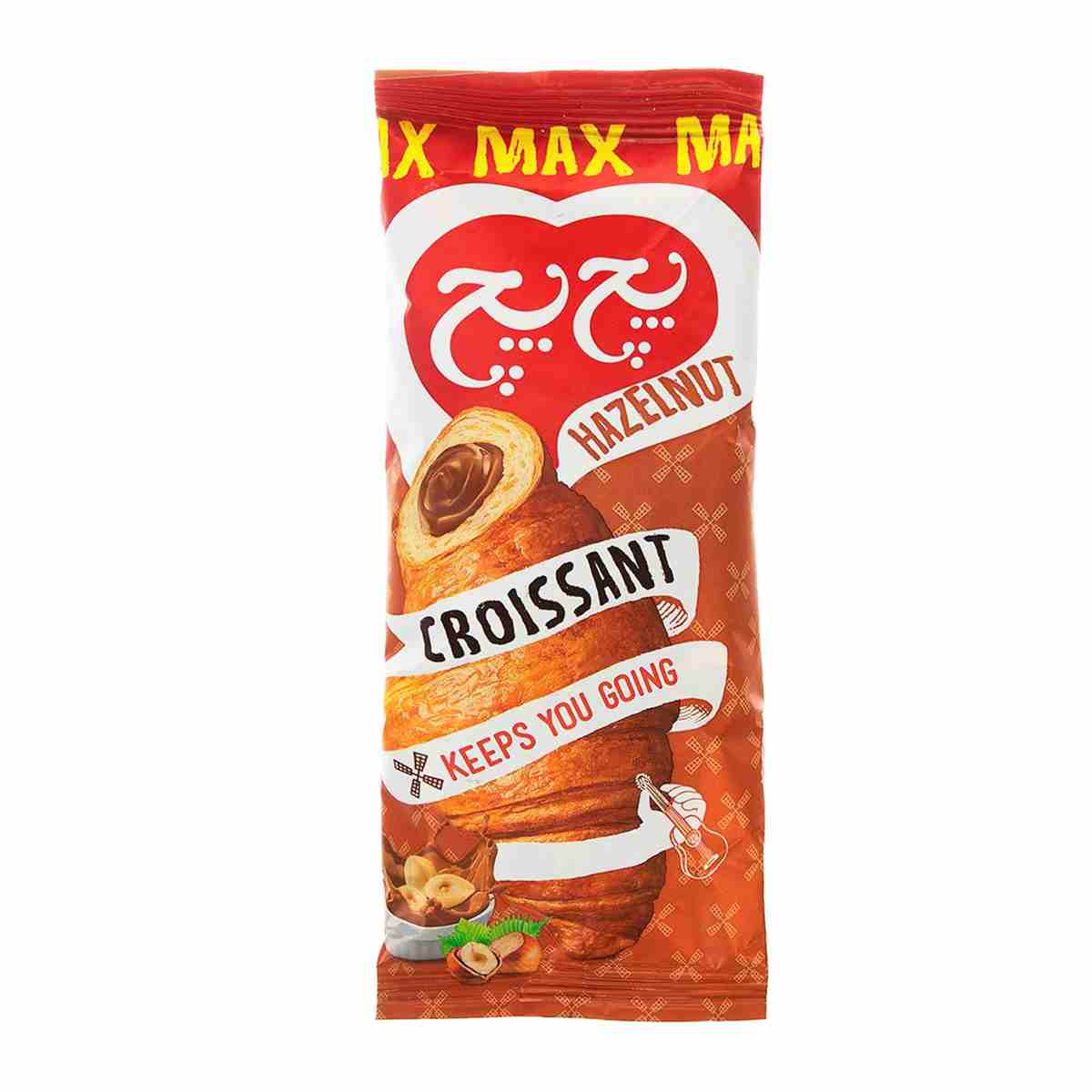 کروسان با مغز کاکائو فندقی پچ پچ - 50 گرم