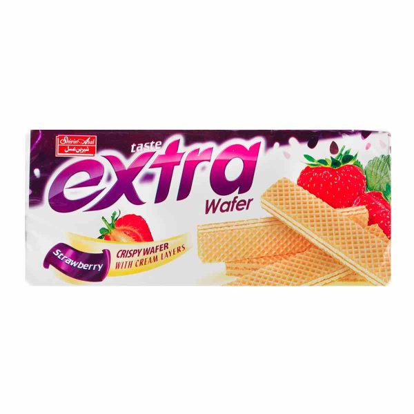 ویفر توت فرنگی اکسترا شیرین عسل - 100 گرم