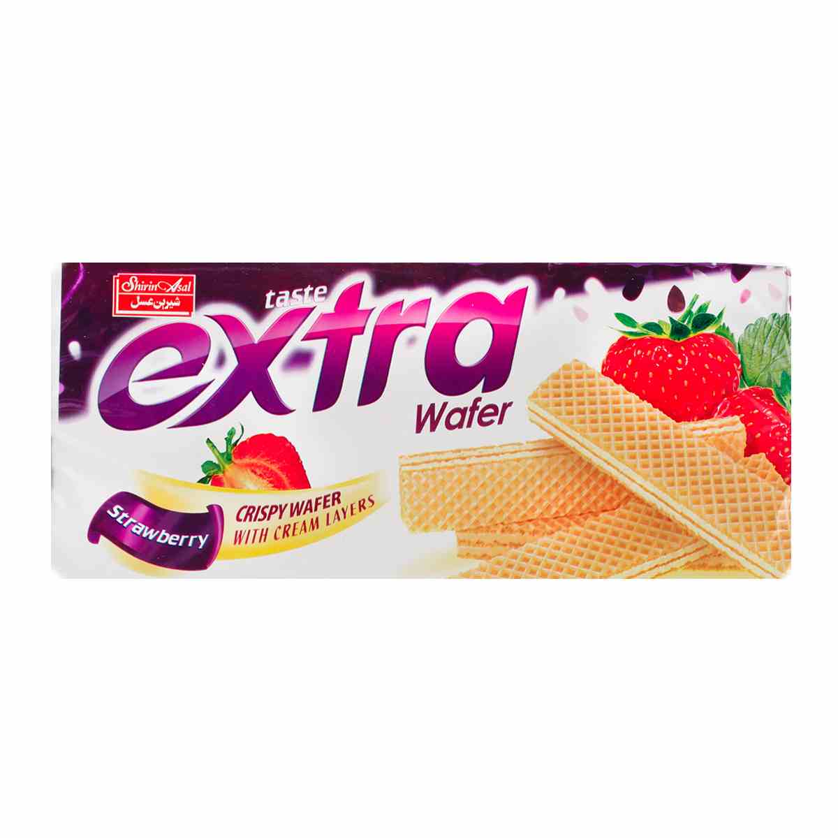 ویفر توت فرنگی اکسترا شیرین عسل - 100 گرم