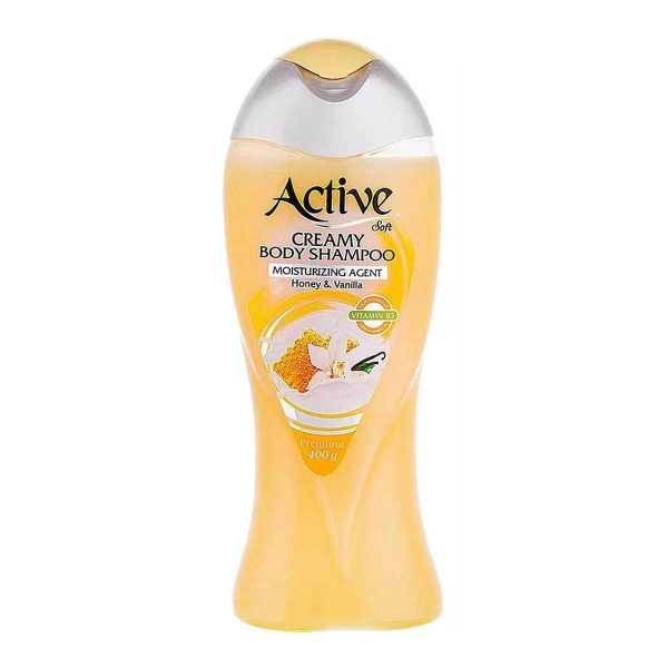 شامپو بدن کرمی وانیل عسل اکتیو - 400 گرم