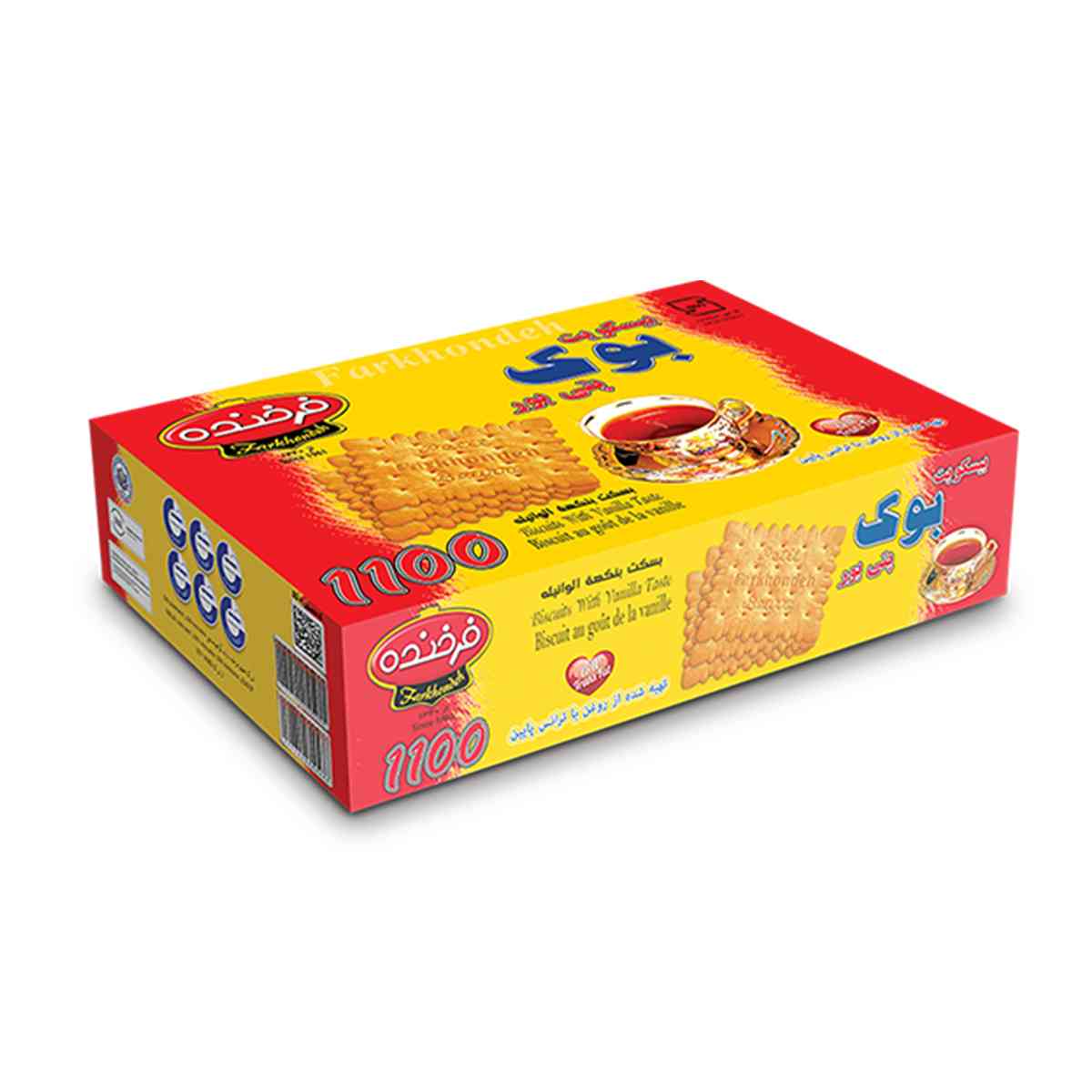 بیسکویت پتی بور وانیلی فرخنده - 600 گرم