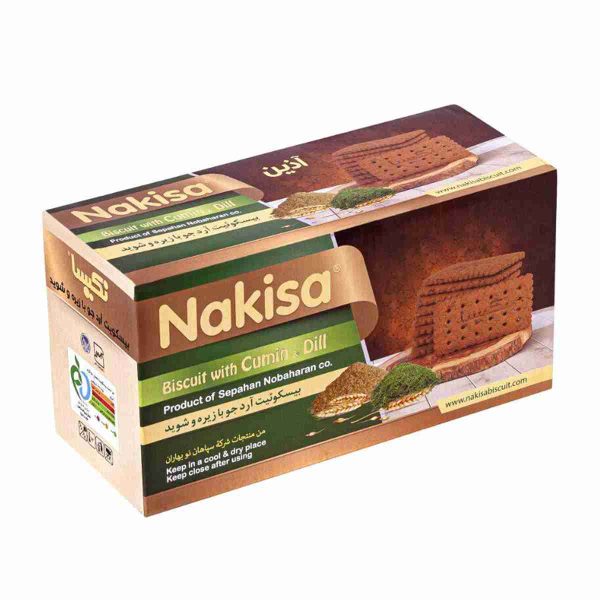 بیسکویت آرد جو با زیره و شوید آذین نکیسا - 1000 گرم