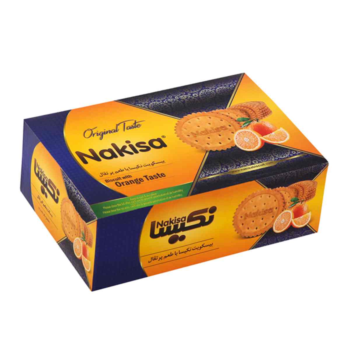 بیسکویت گرد نکیسا با طعم پرتقال - 1000 گرم