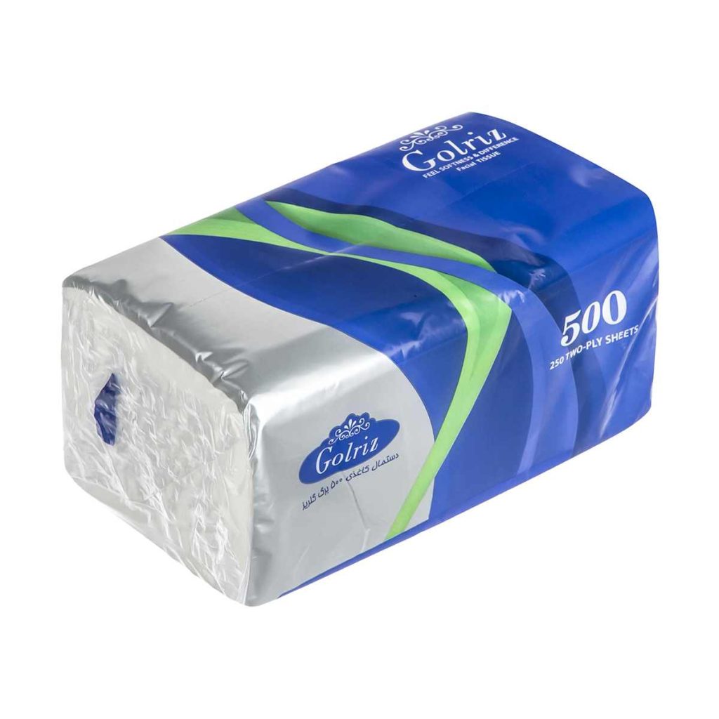 دستمال کاغذی گلریز - 250 برگ 2 لایه