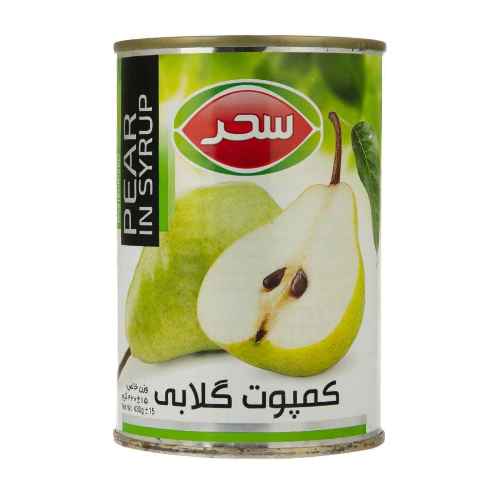 کمپوت گلابی سحر - 430 گرم