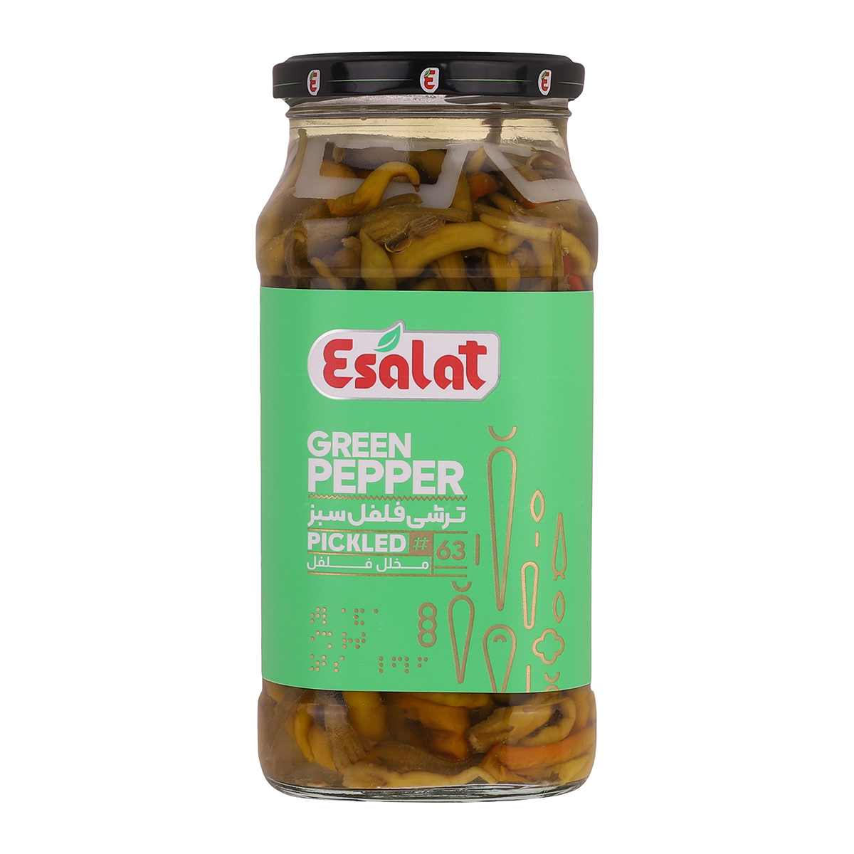 ترشی فلفل سبز سوزنی اصالت - ۵۴۰ گرم