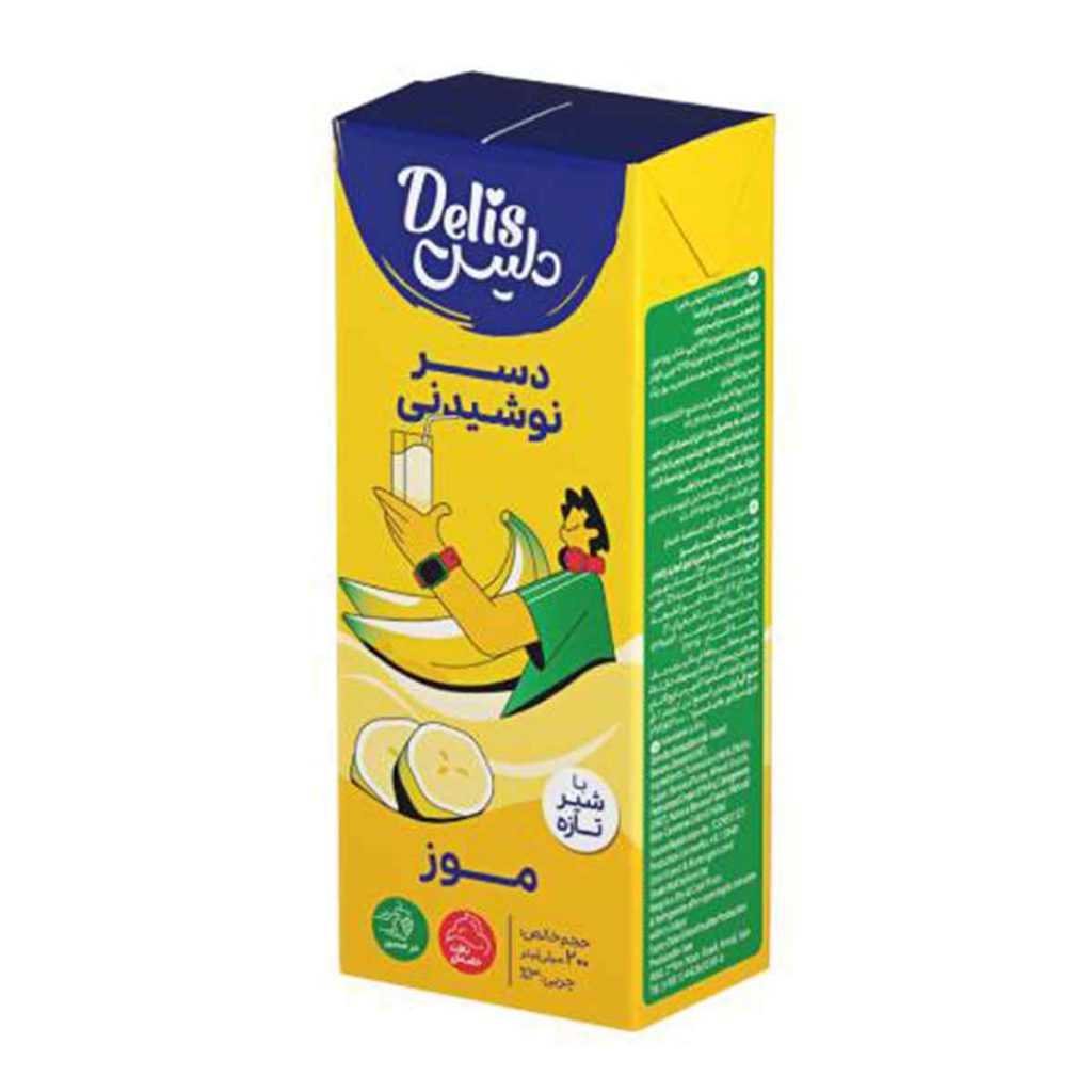 دسر نوشیدنی موزی دلیس کاله - 200 میلی لیتر