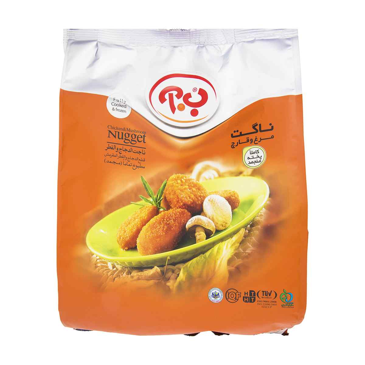 ناگت مرغ و قارچ ب.آ - 450 گرم