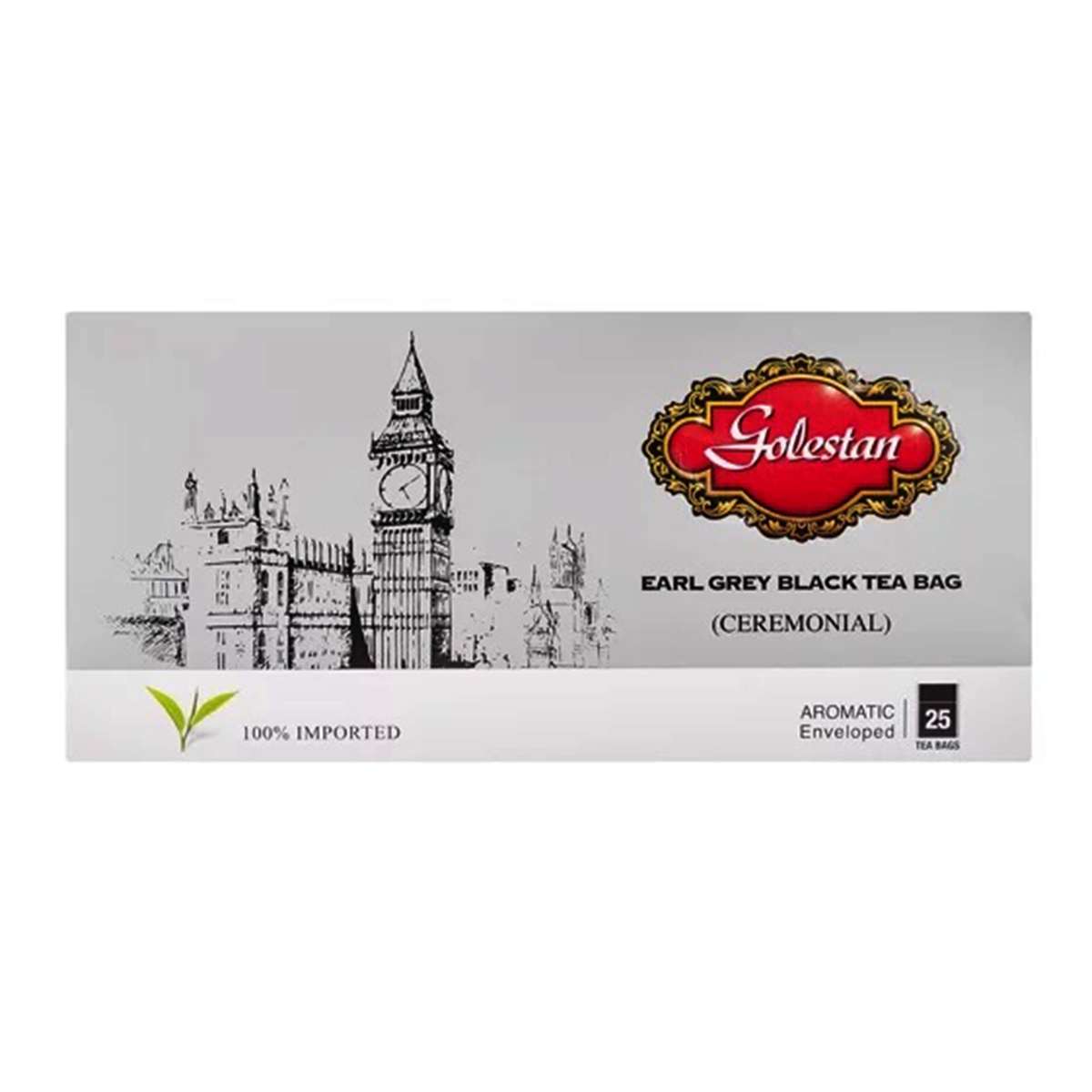 چای سیاه کیسه ای ارل گری تشریفات گلستان بسته 25 عددی