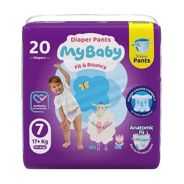 Untitled-12932-compressed پوشک شورتی کانال دار مای بیبی سایز 7 بسته 20 عددی