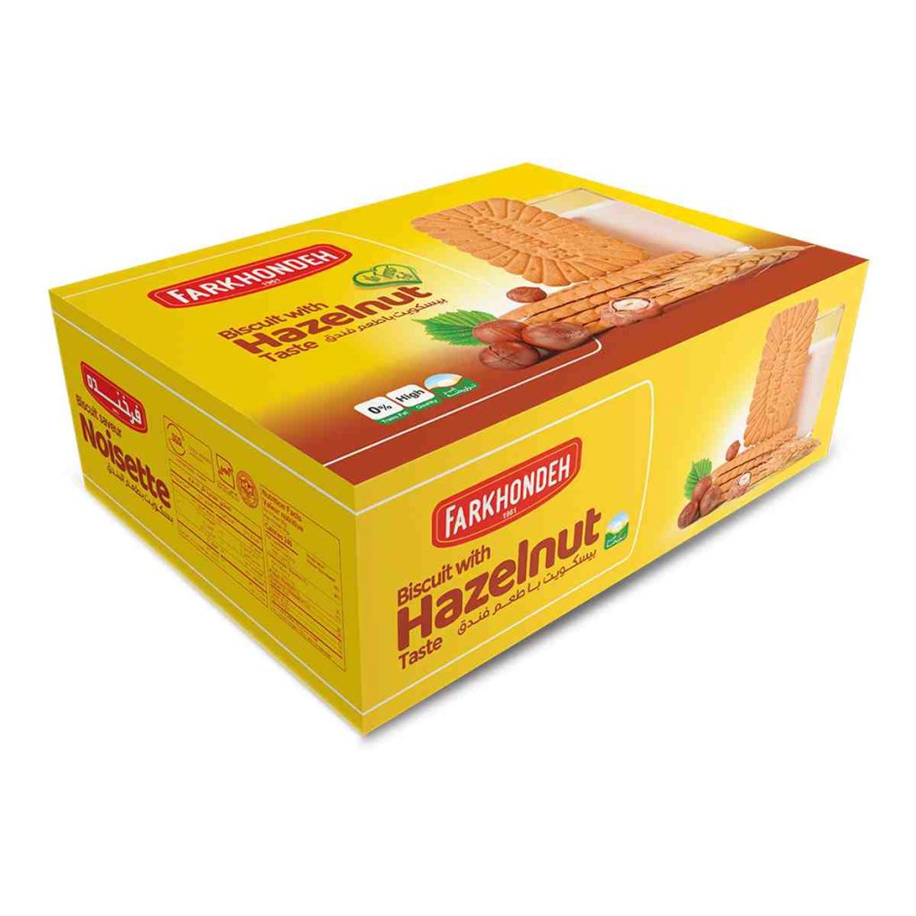 بیسکویت پذیرایی فندقی فرخنده - 2000 گرم