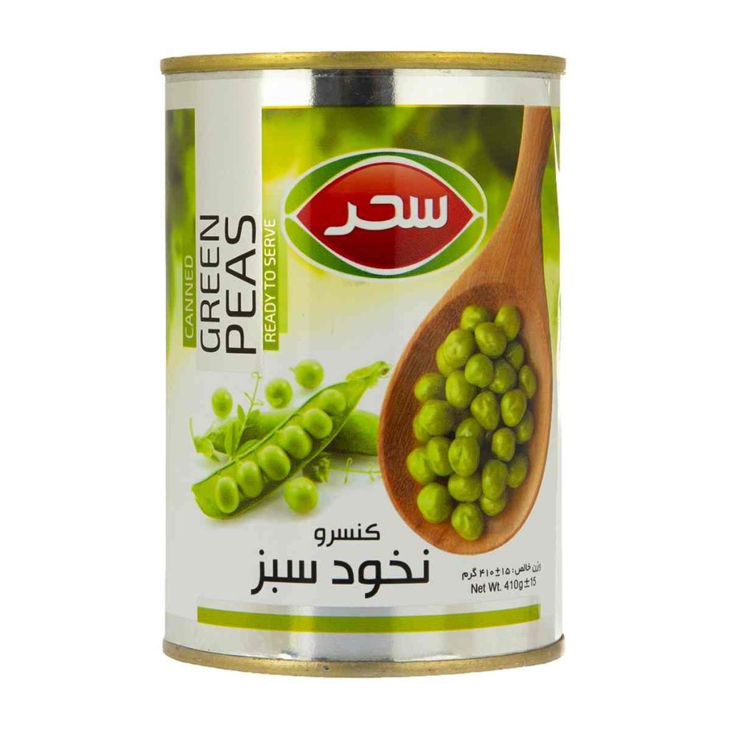 کنسرو نخود سبز سحر - 410 گرم
