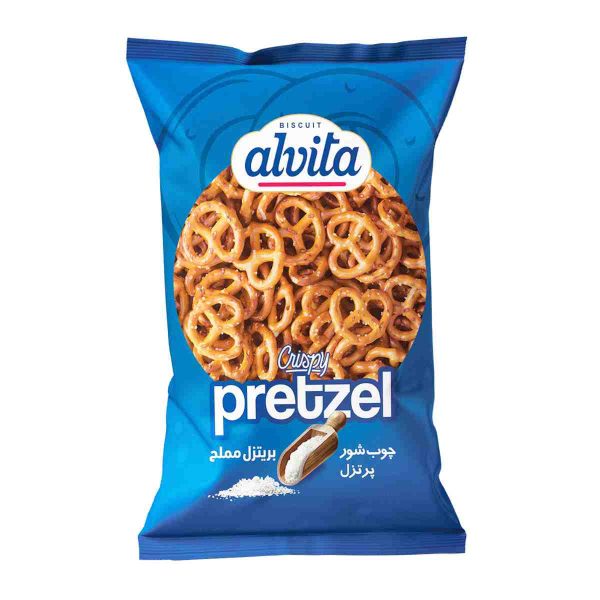 چوب شور پرتزل آبی آلویتا - 300 گرم