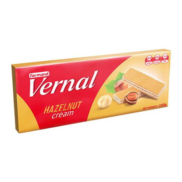 ویفر فندقی ورنال فرمند - 100 گرم