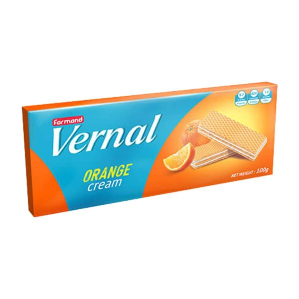ویفر پرتقالی ورنال فرمند - 100 گرم