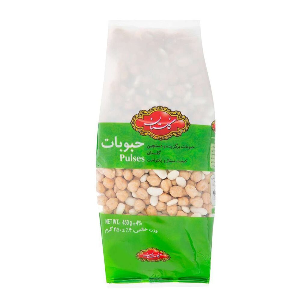 مخلوط نخود و لوبیا گلستان - 450 گرم