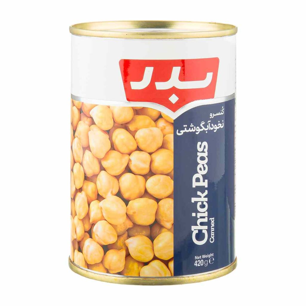 کنسرو نخود آبگوشتی بدر - 420 گرم