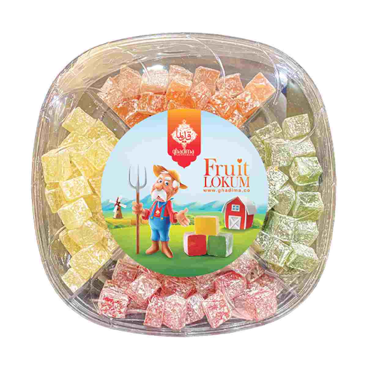 لوکوم کریستال میوه ای قدیما - 500 گرم