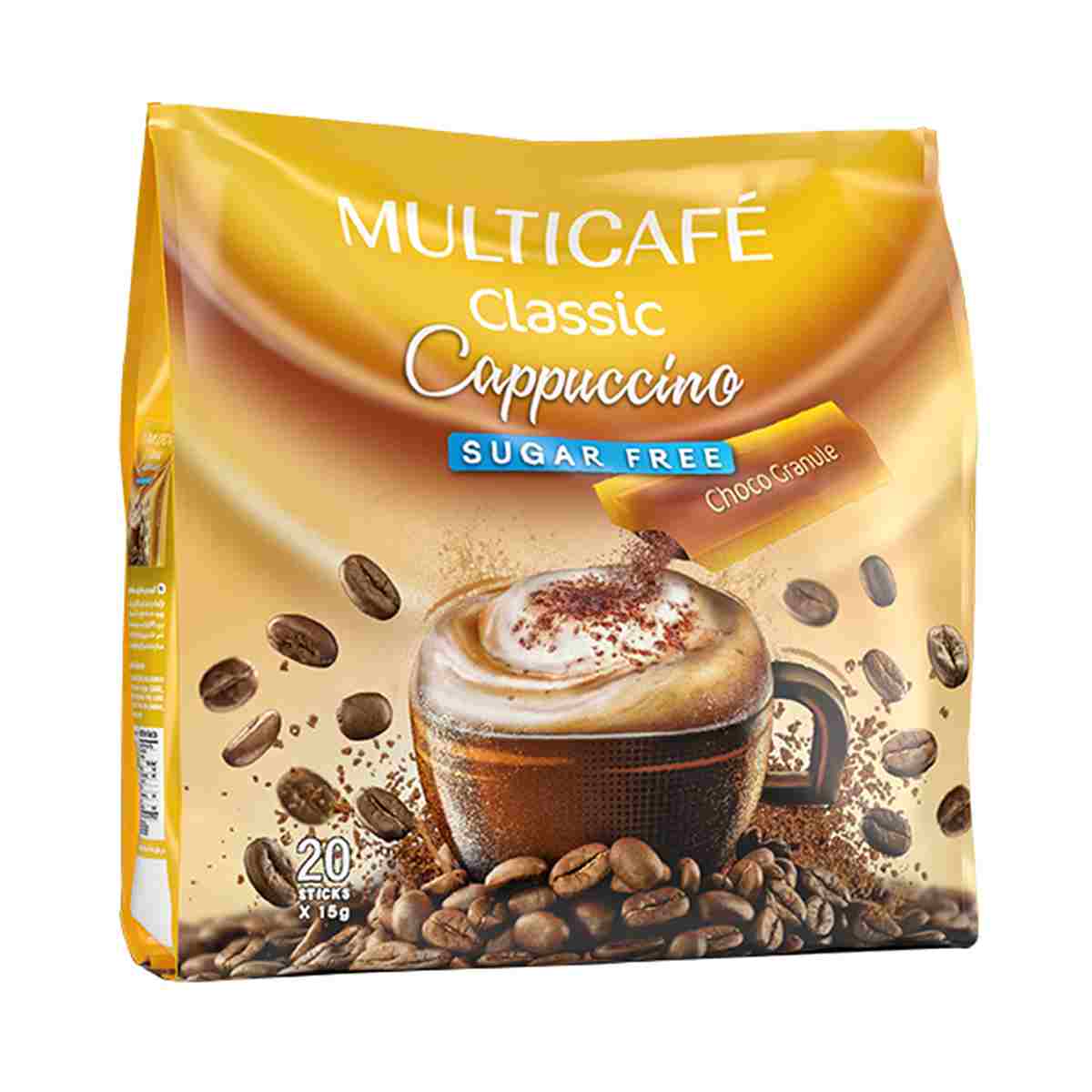 کاپوچینو کلاسیک بدون شکر مولتی کافه - 20 عددی