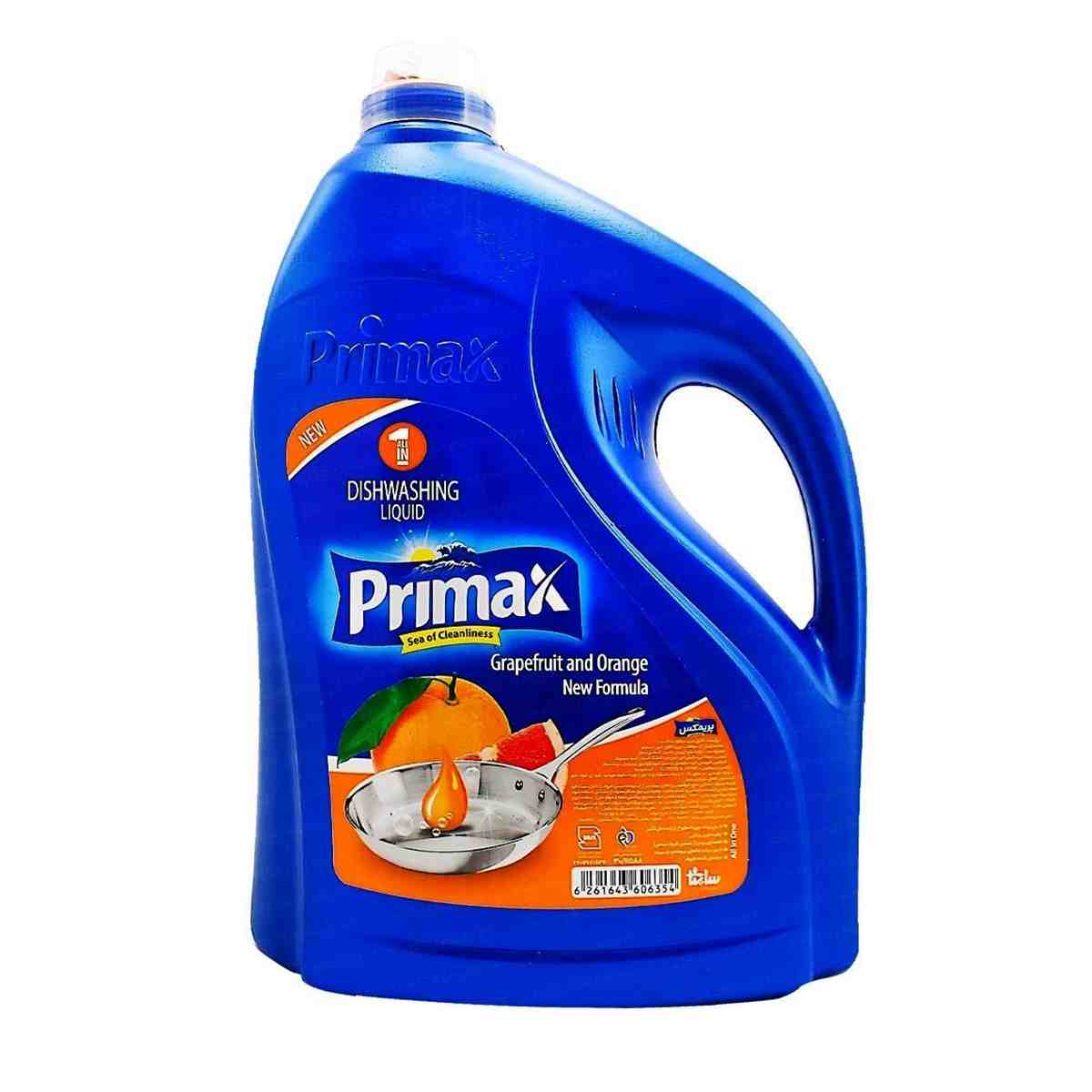 مایع ظرفشویی نارنجی پریمکس - 3750 گرم